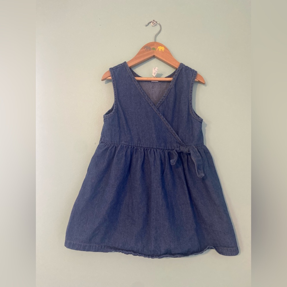 Vintage Denim Sleeveless Dress 4T